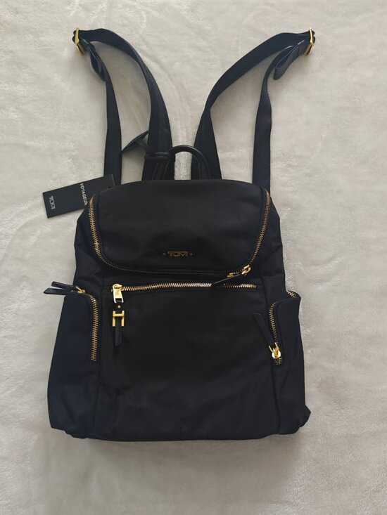 New TUMI Voyageur Bethany Backpack Black/Gold main image 10